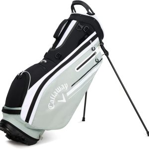 Callaway Chev Stand Bag (4-way, Black/White/Sage) 2023 NEW